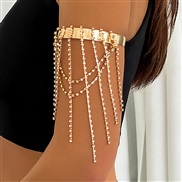 ( 4  Gold  266)occidental style customs beads tasselarm chain Bohemia love woman