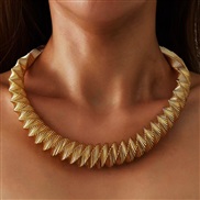 ( white)occidental style exaggerating fashion Metal necklace brief all-Purpose samll gold opening Collar clavicle chain