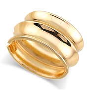 ( Gold) occidental style fashion brief wind Metal surface Alloy opening bangle fashion