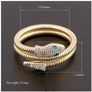 ( Gold)occidental style personality Alloy snake bangle woman  fashion  twining snake Collar