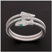 ( Silver)occidental style personality Alloy snake bangle woman  fashion  twining snake Collar