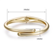 ( Gold) new lady wind surface bangle   wind Word circle