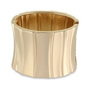 ( Gold)occidental style fashion surface bangle high color retention width surface brief wind Alloy bangle woman  R
