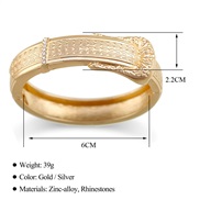 ( Gold)Business wind bangle  textured Alloy  fashion temperament