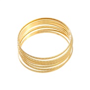 ( Gold)spring occidental style exaggerating Alloy bangle woman Metal set