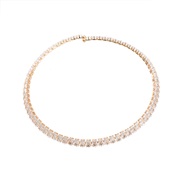 ( Gold)zircon Collar super occidental style exaggerating necklace lady trend banquet style