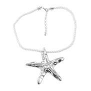 ( Silver)spring starfish necklace Alloy woman occidental style Metal wind pendant