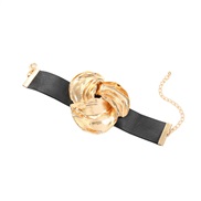 ( Gold)spring Alloy flowers bracelet exaggerating occidental style lady Metal flowers trend