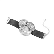 ( Silver)spring Alloy flowers bracelet exaggerating occidental style lady Metal flowers trend