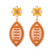 (57599 BE)occidental style fashion Alloy Olives fully-jewelled earring super Earring summer sport wind earrings