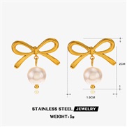 (butterfly 3  Gold)occidental style fashion stainless steel bow ear studins wind fashion handmade gilded love earrings