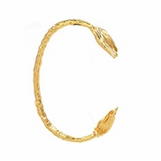 ( Gold)spring occidental style bangle tulip flowers Alloy woman trend exaggerating Metal