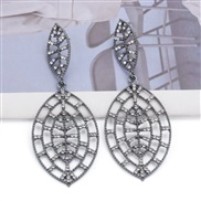 (grey )new exaggerating occidental style drop earrings fully-jewelled ear stud temperament personality Earring
