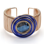 (  blue)handmade surround bangle exaggerating occidental style woman hollow Metal Bohemian style