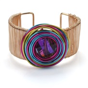 (  Color)handmade surround bangle exaggerating occidental style woman hollow Metal Bohemian style