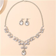 ( transparent)occidental style diamond crystal bride necklace fashion personality temperament all-Purpose clavicle chai
