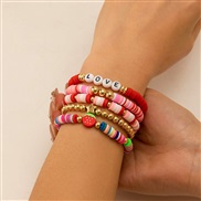 ( 5  Mixed color 4981)occidental styleins wind beads bracelet woman Bohemia Word elasticitybracelet