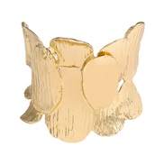 ( Gold) wind Metal petal bangle  geometry surface buckle bracelet same style