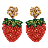 color flowers beads earring creative personality Word love earrings Earring