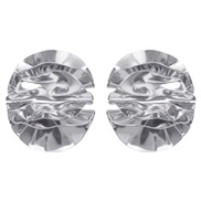 ( Silver)sector Metal earrings  wind geometry surface Street Snap ear stud samll brief Earring
