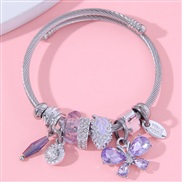 fashion  Metal all-PurposeDL concise butterfly personality woman bangle