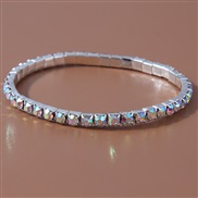 (AB ) fashion concise row flash diamond personality lady bracelet