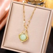 fashion concise sweetOL bronze personality lady necklace