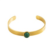 (ZB 185)I wind stainless steel color retention bangle  exaggerating retro opening bracelet fashion new