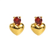 (red )E bronze Earrin...