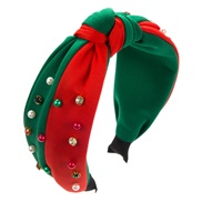 (green red  FG624)occidental style christmas Pearl Headband color diamond Headband woman  brief all-Purpose trendhristm
