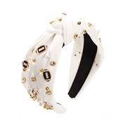 ( white) Headband Olives ornament Headband woman fashion Cloth width Pearl