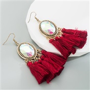 ( red) earrings exagg...
