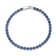 ( blue)bronze embed zircon bracelet colorful diamond woman fashionins wind brief occidental style