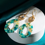 ( green) earrings personality long style Acrylic ethylic acid all-Purpose earrings woman trend temperament earring