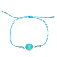 ( blue 592 ) fashion color natural bracelet  samll handmade weave all-Purpose bracelet