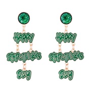 ( green) earrings col...