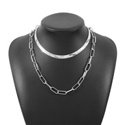 ( White K)I wind Metal necklace  snake chain samll fashion chain