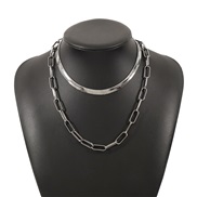 ( gun black)I wind Metal necklace  snake chain samll fashion chain