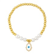 ( white)occidental style enamel braceletins all-Purpose beads gilded braceletbrm