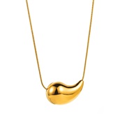 ( necklace Gold) stainless steel surface exaggerating samll necklace drop lovely brief earrings