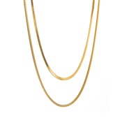 ( Gold) stainless steel snake chain chain I wind personality trend samll necklace