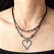 (QNN1152) love Alloy necklace Metal velvet Collar all-Purpose