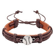 (  brown)emu Cowhide sport leather bracelet retro personality
