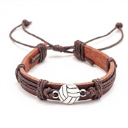 (  brown)emu Cowhide sport leather bracelet retro personality