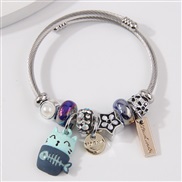 fashion concise all-Purpose lovely cat more elements pendant temperament woman bangle