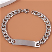 fashion concise stainless steel temperament man bracelet