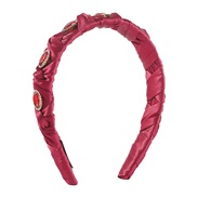 ( red)F fashion twisted diamond surface Headband  retro Ladies wind width Headband