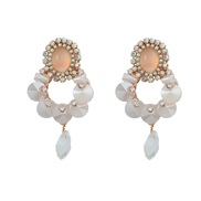 ( white)occidental style exaggerating earrings Acrylic Earring woman trend Bohemian styleearrings