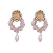 ( Pink)occidental style exaggerating earrings Acrylic Earring woman trend Bohemian styleearrings