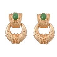 ( green)medium earrings occidental style retro Earring woman fashion Bohemia ethnic style exaggerating Alloy